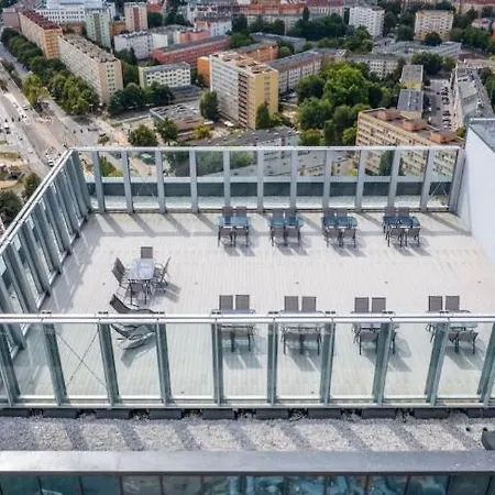 شقة Hanza Tower In Downtown Spa & Jacuzi & Sauna & Pool شتشيتسين